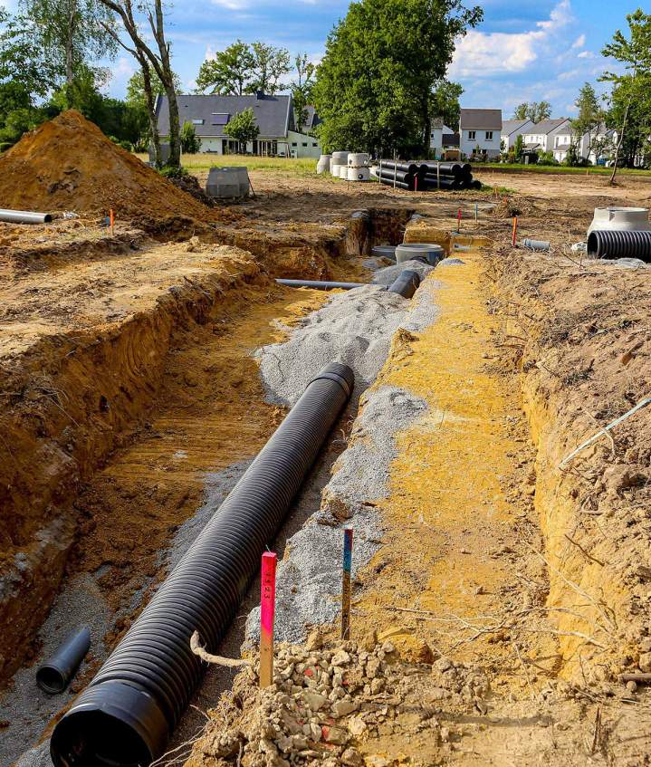 Terrassement pour raccordement L'Aigle